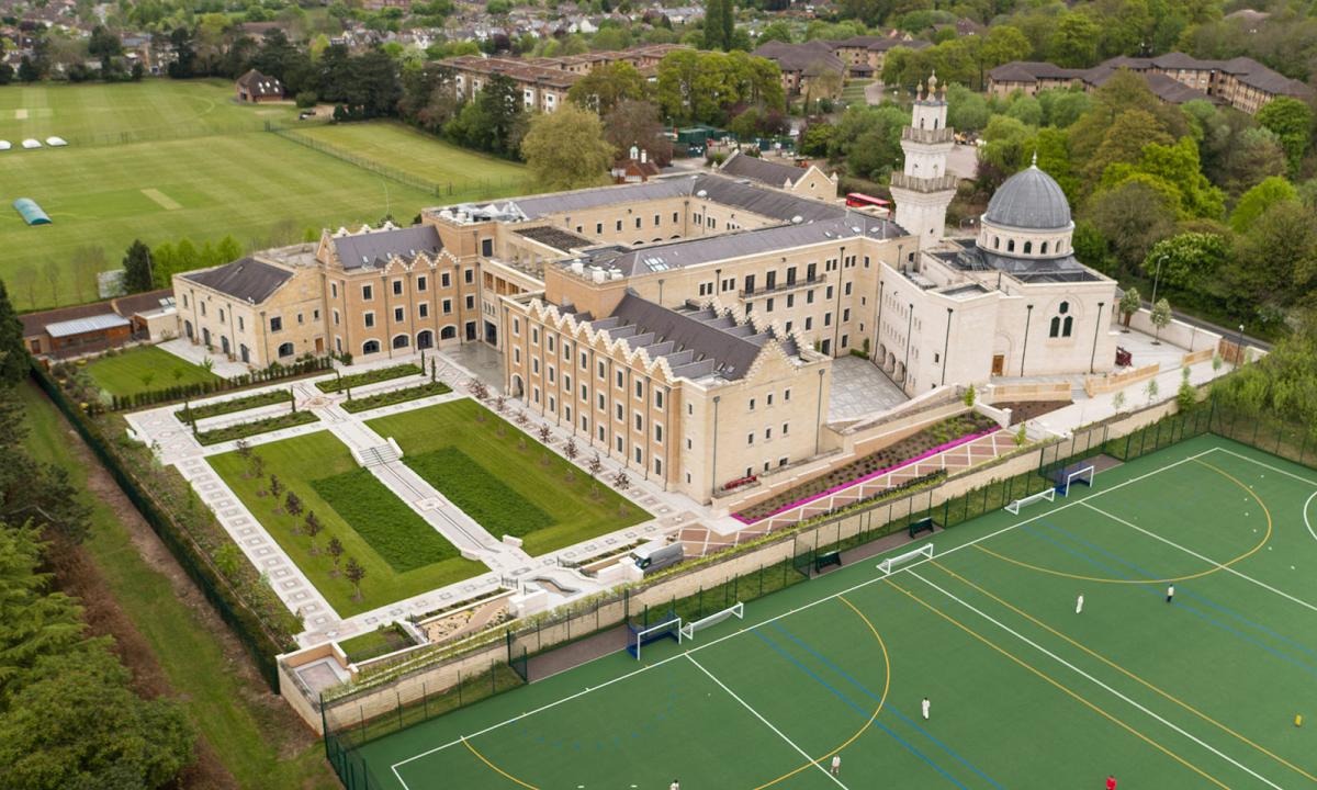 An aerial view of the Centre