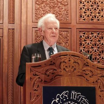 Lord Thomas at the Lectern